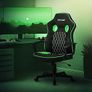 Gaming Chair with Rocker Function, Blue, Faux Leather, Ergonomic Office Chair with Armrest, Swivel Chair, Height Adjustable, S-shaped Backrest, Racing Gamer Chair, Work Chair, Desk Chair Image 4