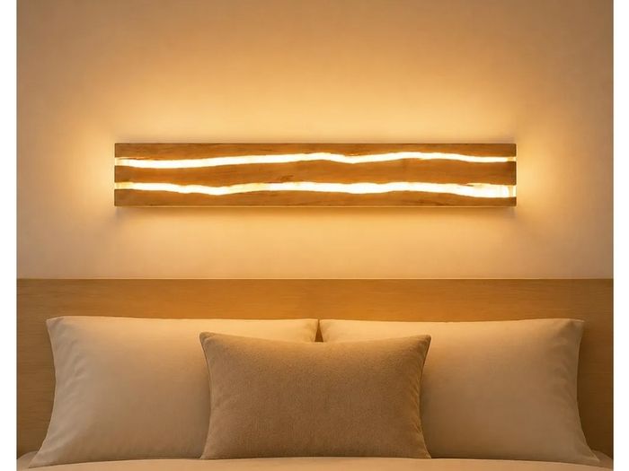 Wooden LED Wall Sconce Light
