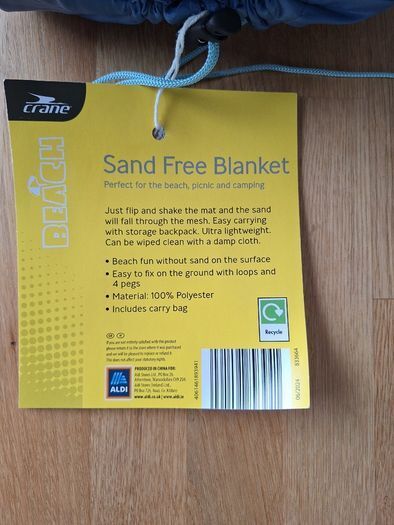 Crane Orange and Navy Sand Free Blankets