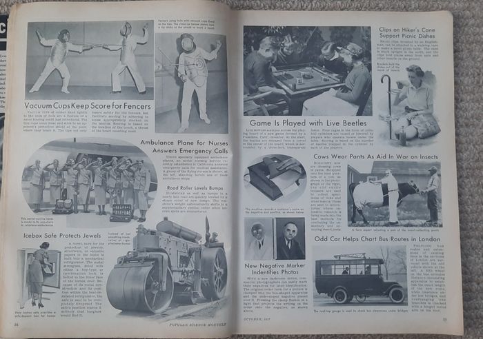 Vintage Popular Science Magazine - October 1937