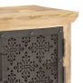 TV Cabinet with Steel Doors 120x30x40cm Solid Mango Wood Image 6