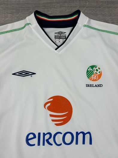 Vintage 2002 Umbro Ireland Away Jersey Shirt Mens XL