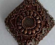 New vintage beaded broach