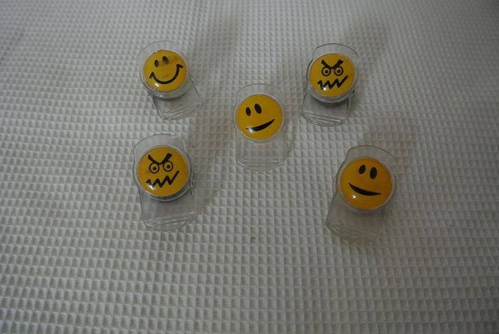 Funny Face Fridge Magnets (clips To Hold Lists Etc)