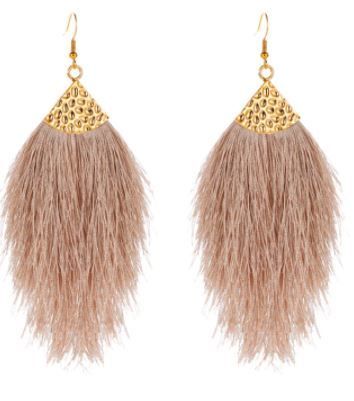 Beige earrings