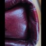 RARE Vintage "Three Bags of Finland" Burgundy Genuine Leather Crossbody / Shoulder Bag Image 9