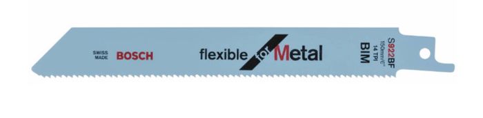 Bosch S922BF (2608656014) Reciprocating Saw Blades for Metal 150mm (Pack Of 5)