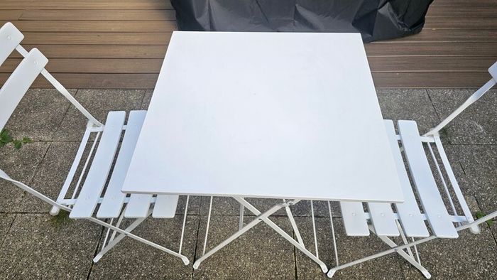 2 seater bistro set, powder coated metal