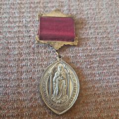 Unique Item. Late 1800s Religious Medal. Sacred Heart of Jesus. Religious.