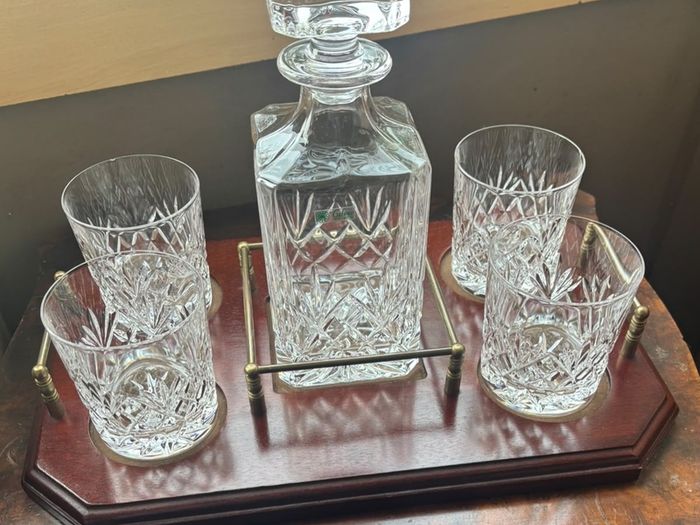Galway Crystal Whiskey Decanter Set