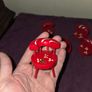 1970's Doll House wooden hand painted Furniture Image 4