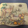Deer Fawn Embossed Biscuit Tin Vintage Antique Collectable Retro Lidded Image 5
