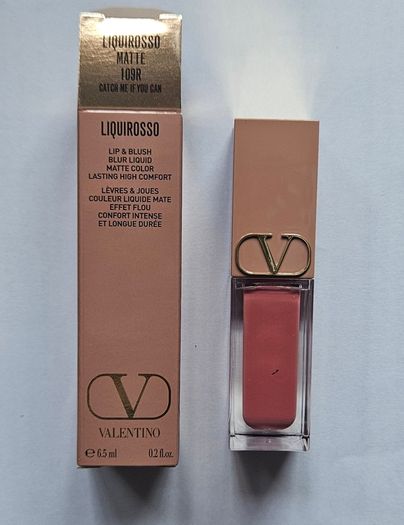 Valentino Liquirosso Matte Lip Lipstick & Blush  in 109R Catch Me If You Can