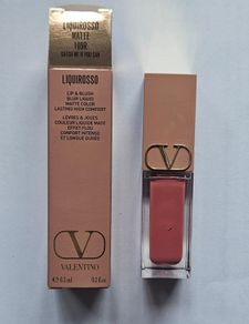 Valentino Liquirosso Matte Lip Lipstick & Blush  in 109R Catch Me If You Can