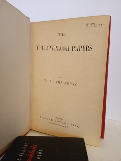 The Yellowplush Papers by William Makepeace Thackeray (HQ372)