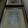 Lovely set of 2  picture still life of flower vases. Image 2
