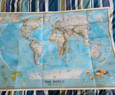World map double sided