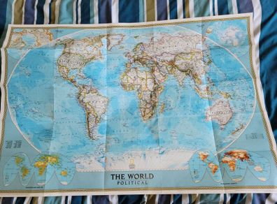World map double sided