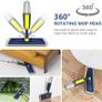 Microfiber Floor Mop Dry Wet Mop with 2 Refillable Bottles and 4 Washable Pads 360 Degree Rotatable Cleaning Mop for Home Kitchen Hardwood Laminate Wood Tiles (FREE POSTAGE) Image 3