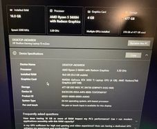 RTX 3050TI - Ryzen 5 - 16GB Ram - HP Pavilion