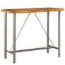 Bar Table Solid Reclaimed Teak 120x58x106 cm Image 2