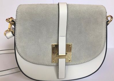 White Leather Cross Body Bag