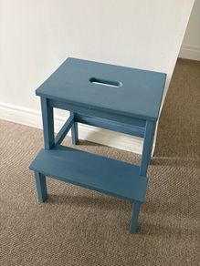 Upcycled IKEA step stool