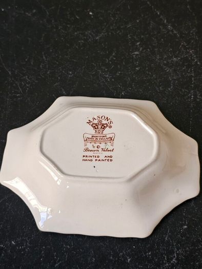 MASONS Brown Velvet Small Dishes x 2