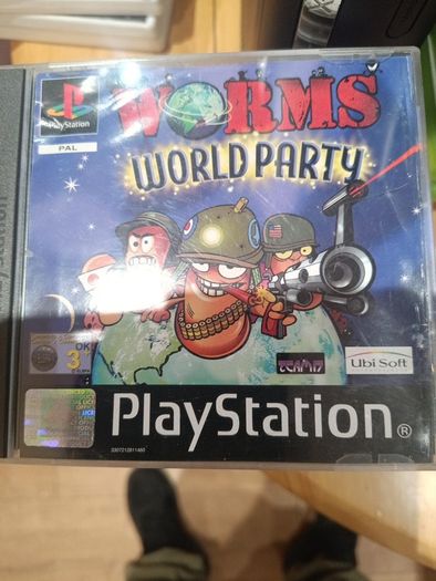 Playstation 1 with controller and game