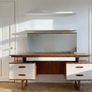 Mid Century Teak Dressing Table Vanity Desk Image 2
