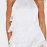 pretty little thing white tassel playsuit Image 4