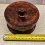 Vintage Hand Turned Burr Wood Coaster Set Solid Timber 7 Piece Mint Condition Image 4