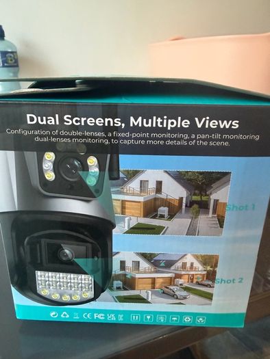 Smart dual view security camera brand new