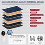 Heated Electric Pad for Foot, Double-Sided Heating, 9 Fast Heating Settings 2H Auto Shut Off, Electric Fast Heat Pad with Heat Settings Navy Blue Image 6