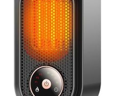 Portable ceramic fan heater