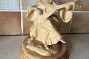 Vintage Midcentury Lady playing a Mandilin