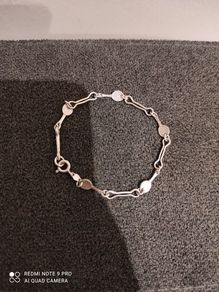 Vintage 925 silver tennis racket bracelet
