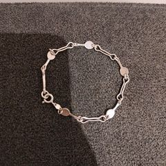 Vintage 925 silver tennis racket bracelet