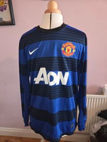 Manchester United 2011/12 Away Long-Sleeved Jersey - Large size