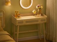 main image for ad Dressing Table Boho Style  with adjustable Mirror with lighting