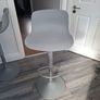 Two adjustable grey breakfast bar stools Image 7