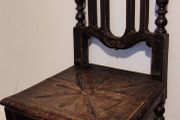 dinning antique heavy wood chair