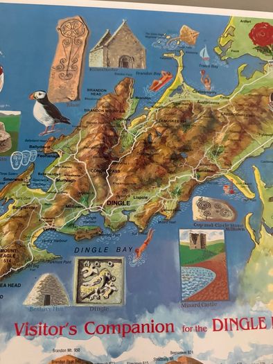 Dingle a peninsula map