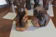 Ex film props,  wooden carvings