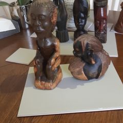 Ex film props,  wooden carvings