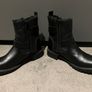 Buckle Casual Boot Fur Lining size 38 5 black Brand New Image 9