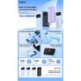 Remax RPP-683 Reyluck Series 2.1A Cabled Power Bank 10000mAh Black Image 4