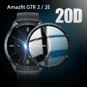 Soft Fibre Glass Protective Film For Xiaomi Huami Amazfit GTR 2 ESim Smart watch Full Curved Cover Screen Protector
