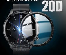Soft Fibre Glass Protective Film For Xiaomi Huami Amazfit GTR 2 Smart watch Full Curved Cover Screen Protector