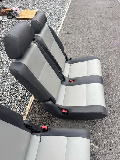 Van Rear Seats.Double-Single.Grey/Black Good Condition